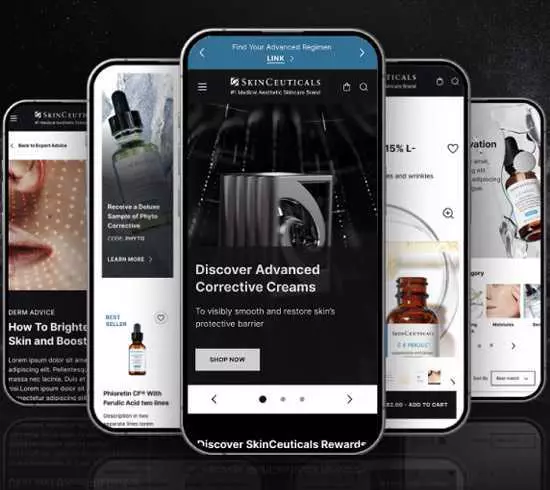 SkinCeuticals Website Image