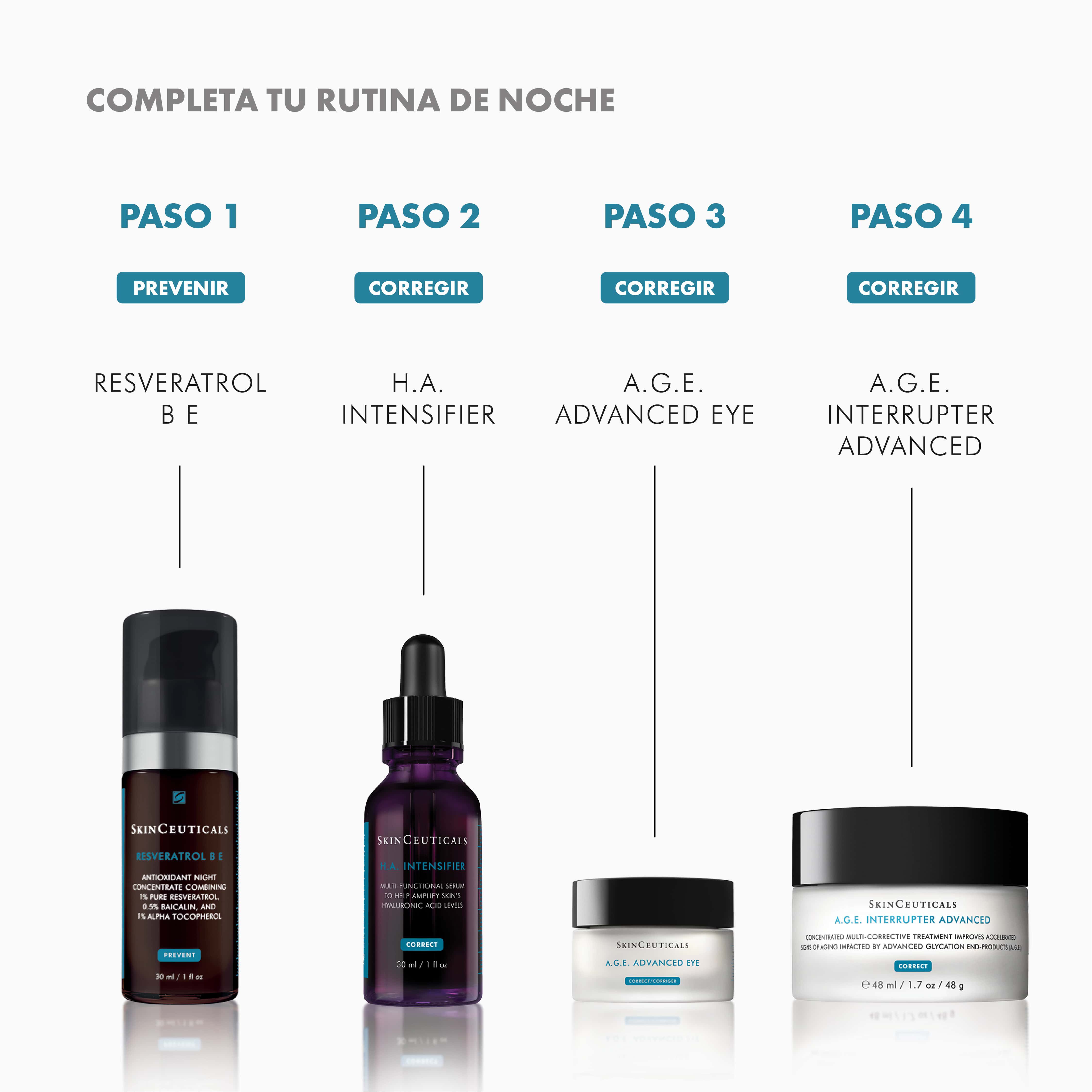Rutina de Noche con A.G.E Advanced Eye | SkinCeuticals Mexico