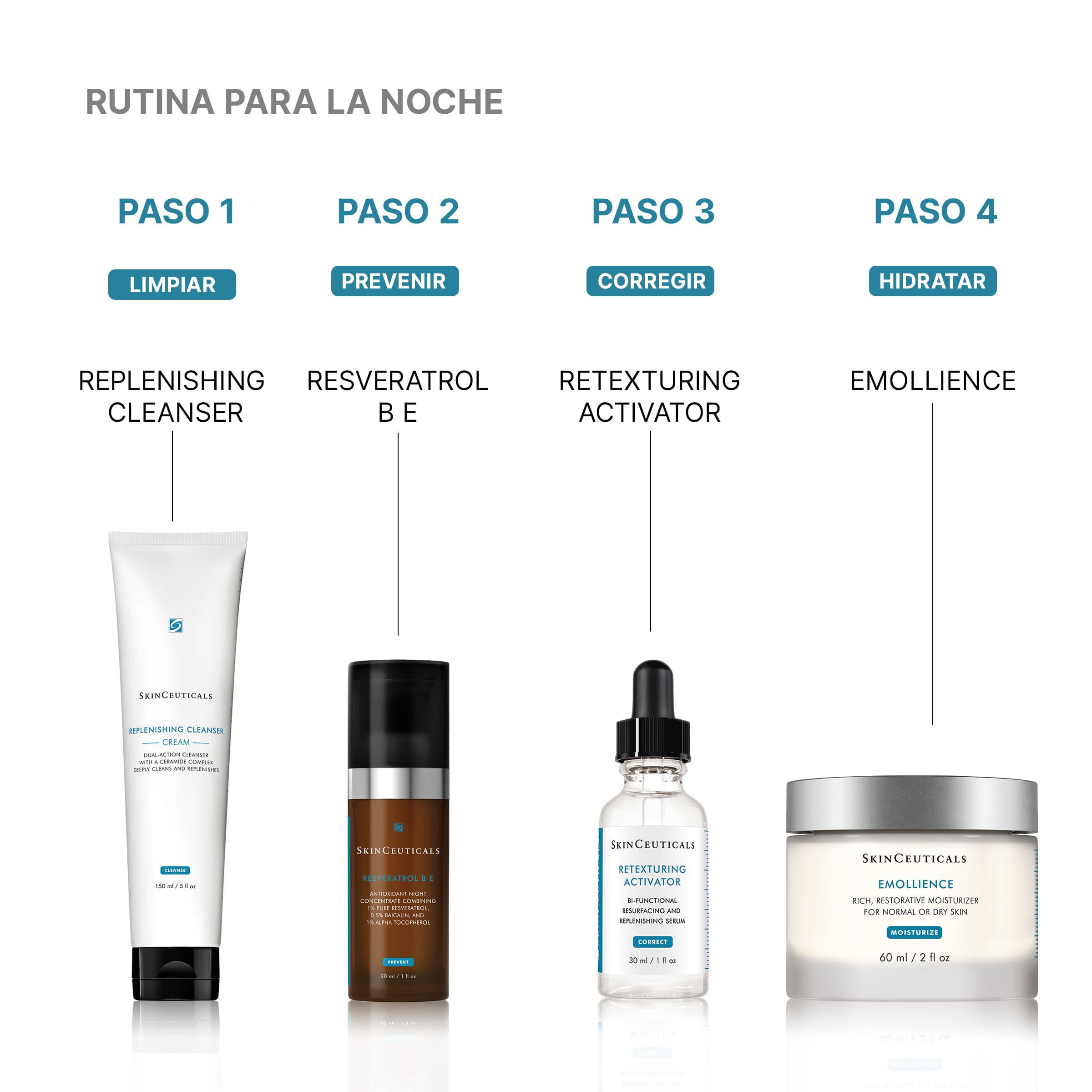 Rutina de Noche con Emollience | SkinCeuticals Mexico